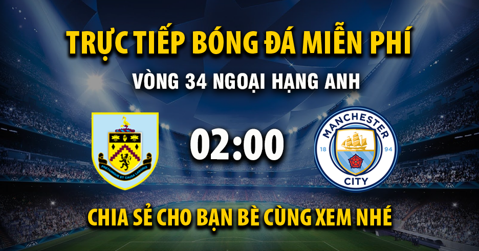 Burnley vs Manchester City 경기 안내 이미지